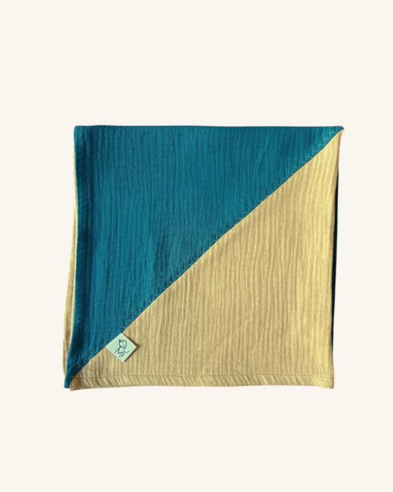 Bandana bicolor de algodón orgánico