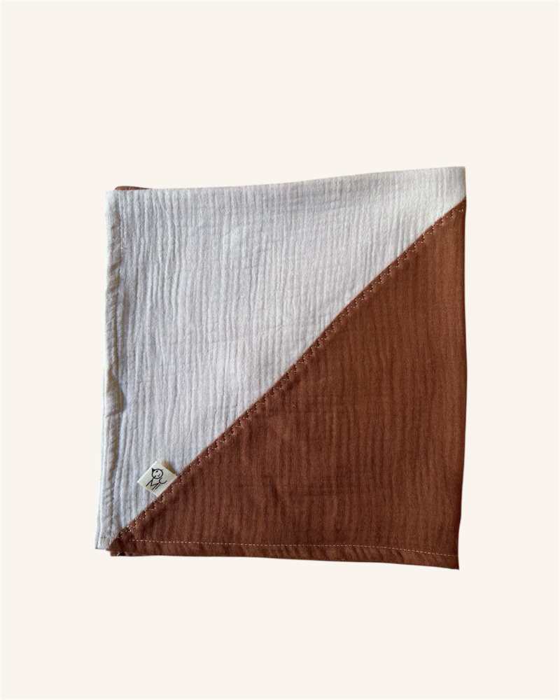 Bandana bicolor de algodón orgánico