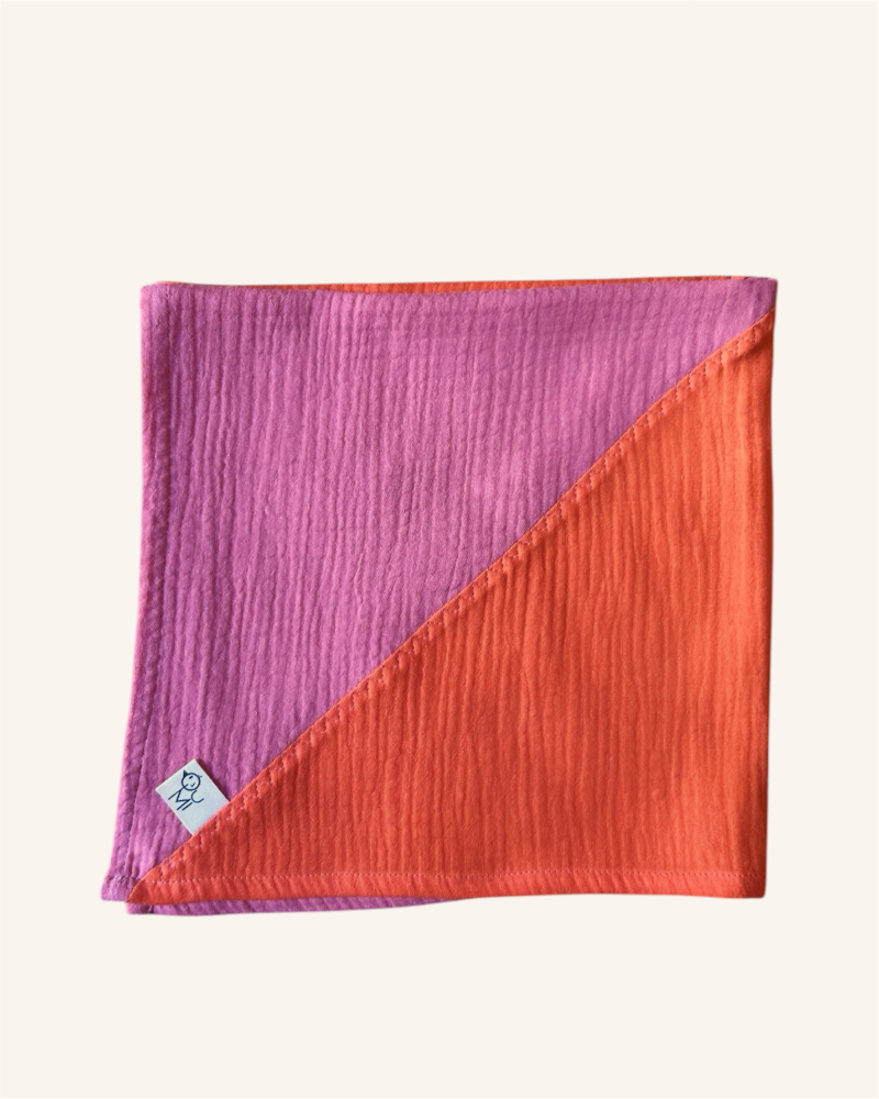 Bandana bicolor de algodón orgánico