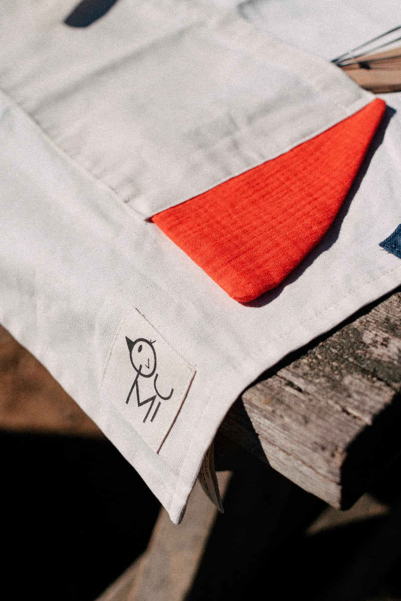 set de cocina confeccionado a mano con algodón 100% orgánico