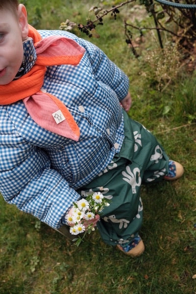 Bandana bicolor de algodón orgánico