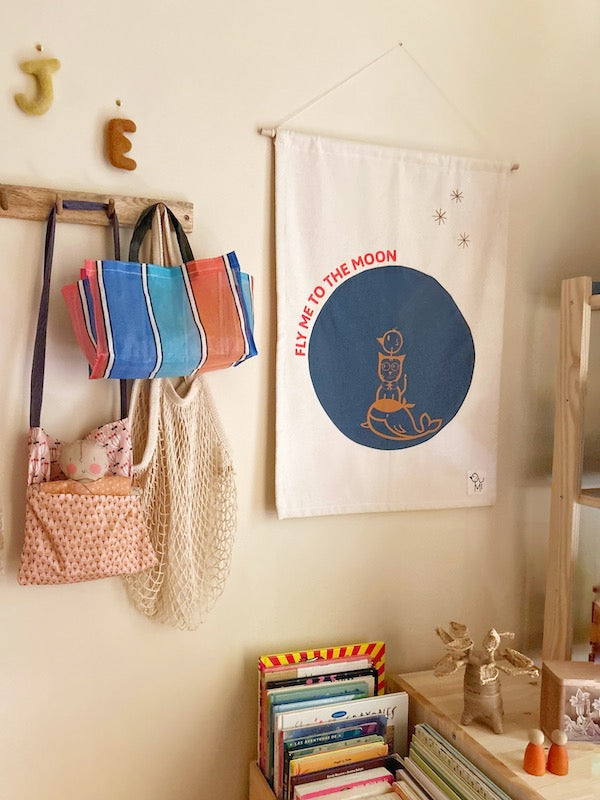 Wall hanging · "Fly me to the moon"