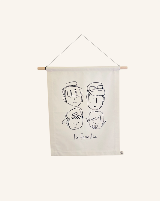 Tapiz · Retrato "Sencillito" en algodón orgánico