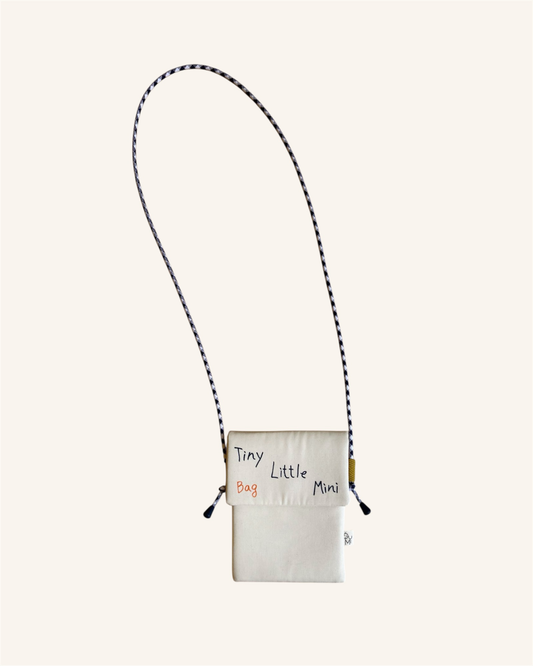 Mini bandolera cruzada de algodón orgánico