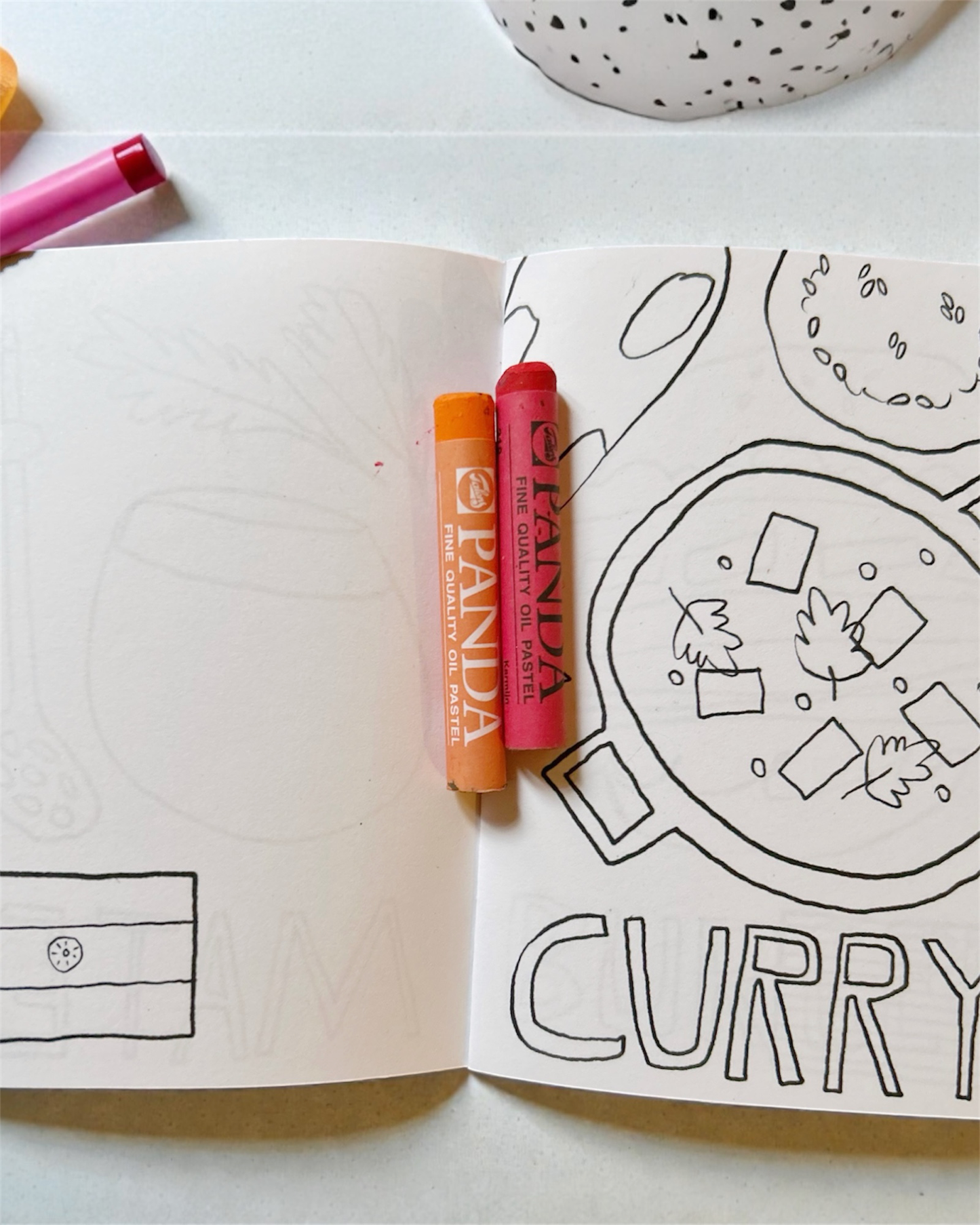 Libreta para colorear #1 Food