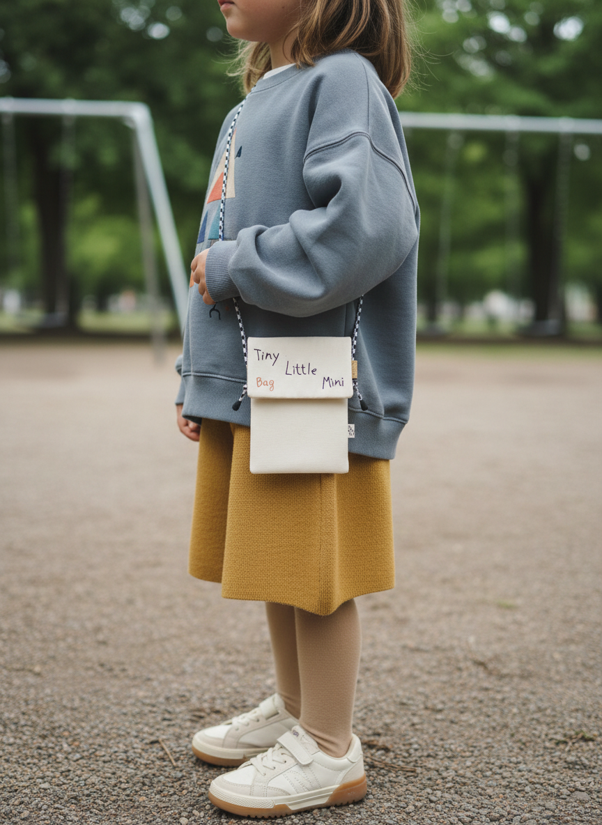 Mini bandolera cruzada de algodón orgánico